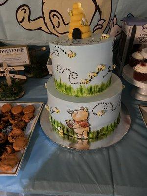 Winnie the Pooh Babyshower cake