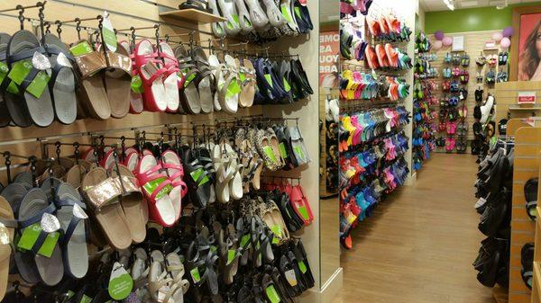 Huge selection of sandals.