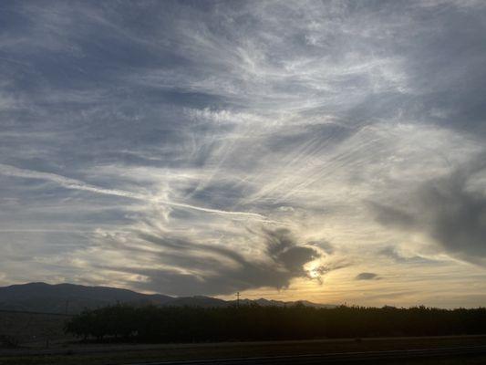 Gorgeous sky over Central California