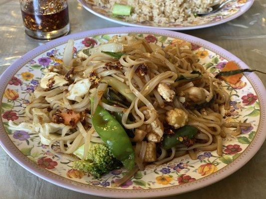 chicken basil noodles - soooo good!