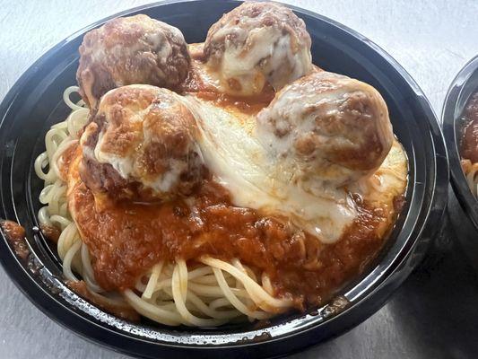 Spaghetti and Meatballs to go