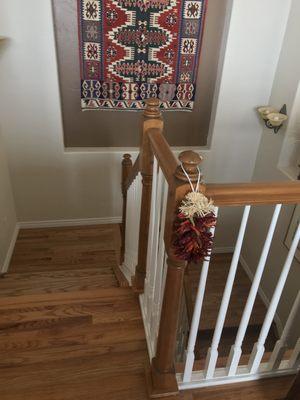 Stained oak flooring to match my existing wood flooring