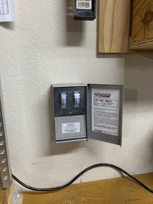 We installed this meter so this client can be sure they are not overloading their generator!