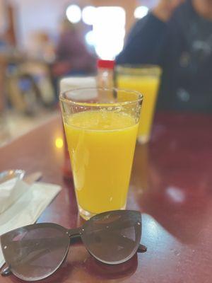 Fresh Squeezed OJ anyone? The shades made a cameo at brunch.