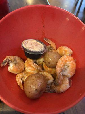 1/2 pound boiled shrimp