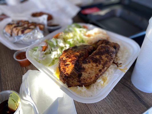 7. Blackened Tilapia Combo Plate