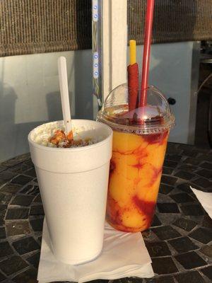 Elote and a mangonada