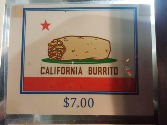 California burritos!!! $7