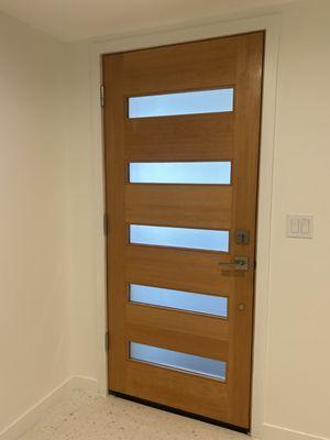 New modern door.