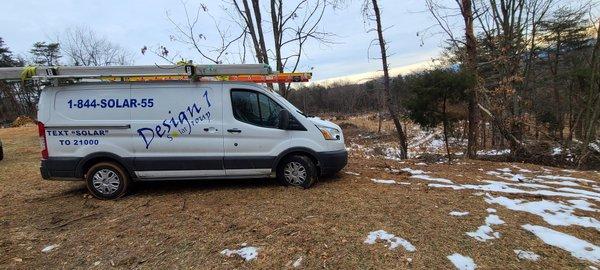 Where installers joyride ended in my backyard after he got stuck