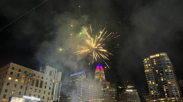 Fireworks at the end of the game - September 3, 2022