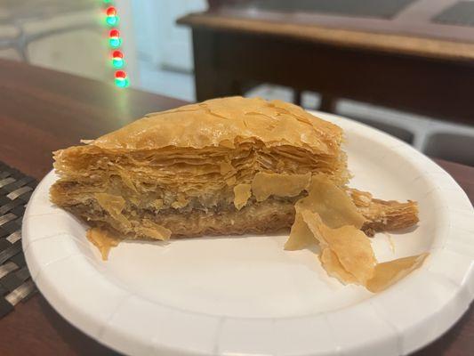 Baklava is authentic and delicious