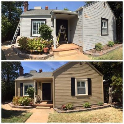 Before and After Exterior Paint by Sovereign Painting Co.