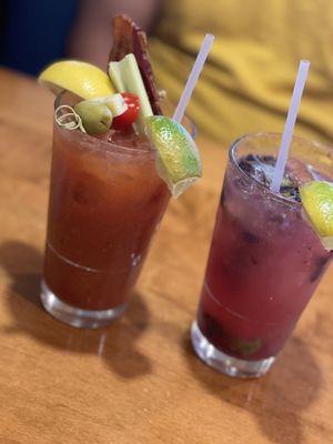 Bloody Mary and Blueberry  Mojito