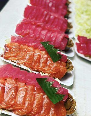 SALMON & AHI SASHIMI