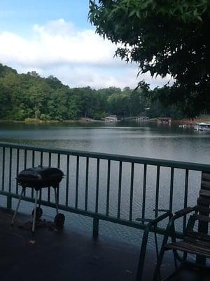 A shot from the balcony near the restaurant.