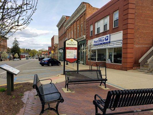 Looking East on Main St. from Main St. and Washington St. in Manchester