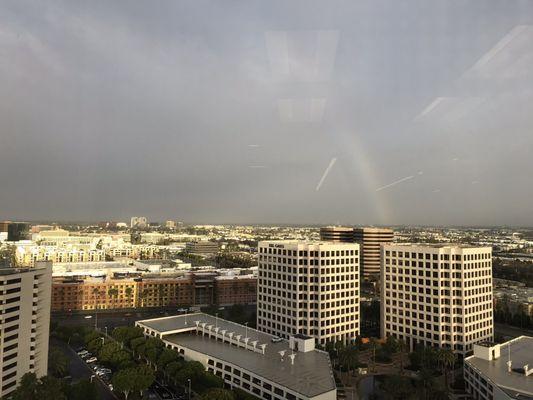 View from the (almost) top... little Monday morning rainbow.