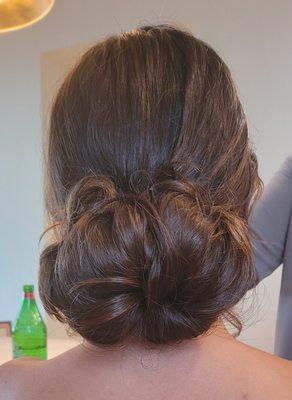 Updo: messy bun