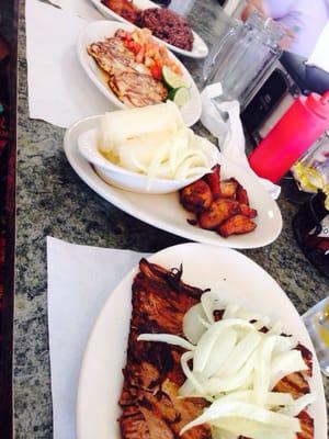 Vaca Frita and Bistec de Pollo.