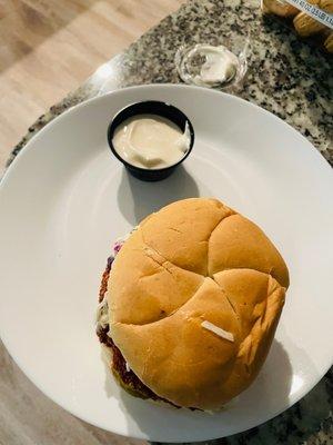 Tampaville Hot Chicken Sandwich with Side of Vegan Mayo