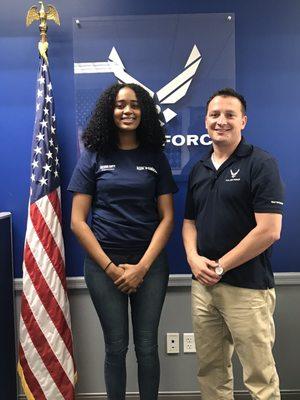 Future Airman getting ready to embark on life journey!