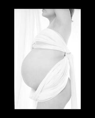 Pregnancy, Black and white  and digital enhancements