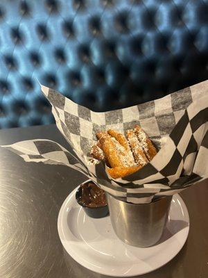 Funnel fries with Nutella