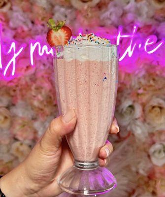 Strawberry milkshake