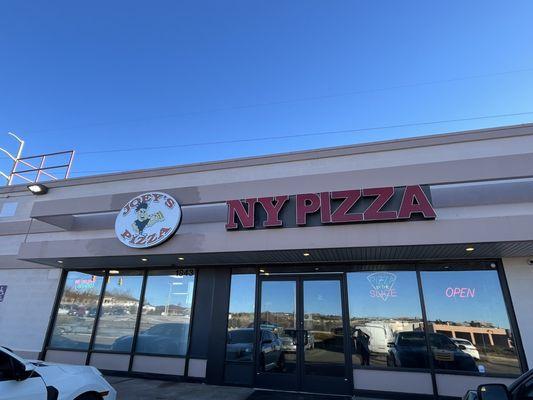 Front of Joey's NY Pizza. Briargate location. They have 3 locations in Colorado Springs.