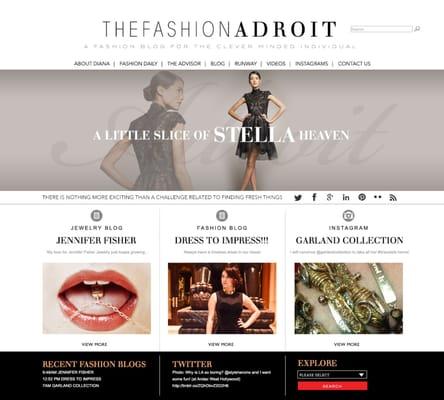 Fashion Web Design.