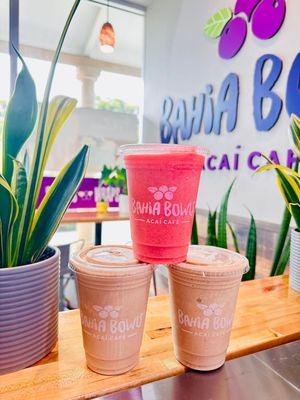 Refresh your self with our Premium Smoothies at Bahia Bowls Naples. No sugars added, real fruit. Add protein to any smoothie