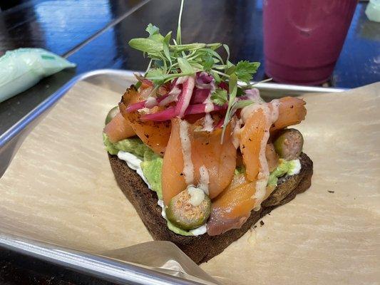 Salmon toast