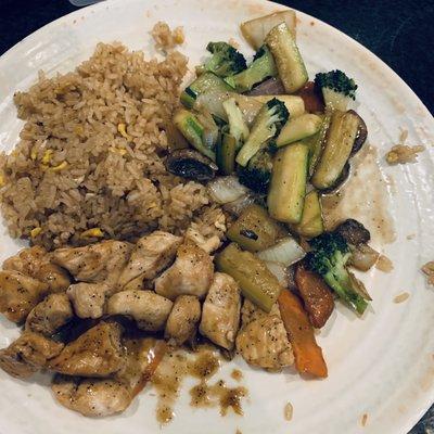 Chicken hibachi-lunch portion