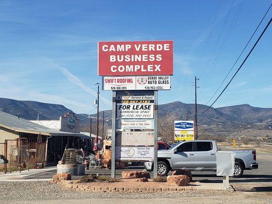 We are located just off the frontage road in the camp verde business complex  in suite number 9.