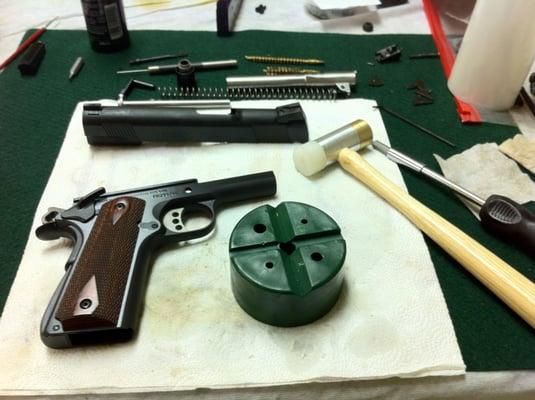 Our Gunsmith can diagnose and resolve your gun problems.