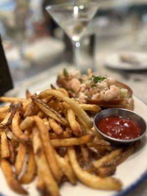 Shrimp Roll and Fries