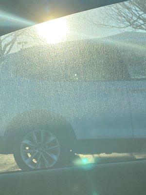 Window after car wash