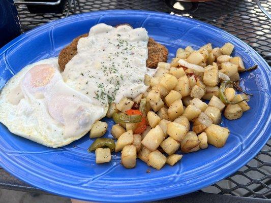 Fried steak