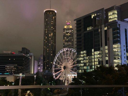 View from the balcony patio.