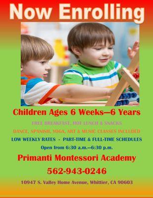 Primanti Montessori Academy Whittier