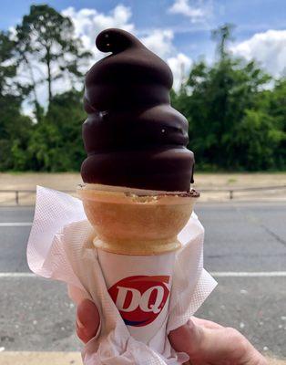 Medium Chocolate Dipped cone