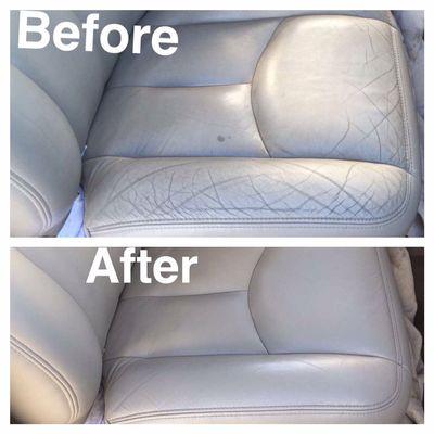 Leather repair and redye