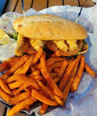 "Famous" lake Erie perch sandwhich