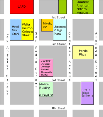 Little Tokyo Street Map