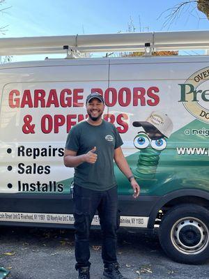 Thumbs up for ISAAC, Ward who did a great job in identifying the issue with my garage door.