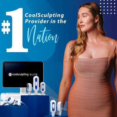 We are the #1 CoolSculpting provider in the nation