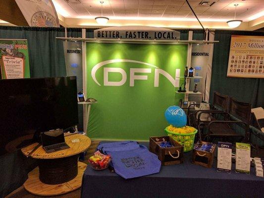 The DFN booth at the 2017 Douglas County Fair.  Thanks to all who visited us!