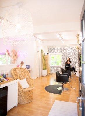 We love our salon, join us for luxurious hair in a comfy, welcoming atmosphere where all people are accepted.