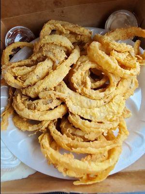 Homemade onion rings